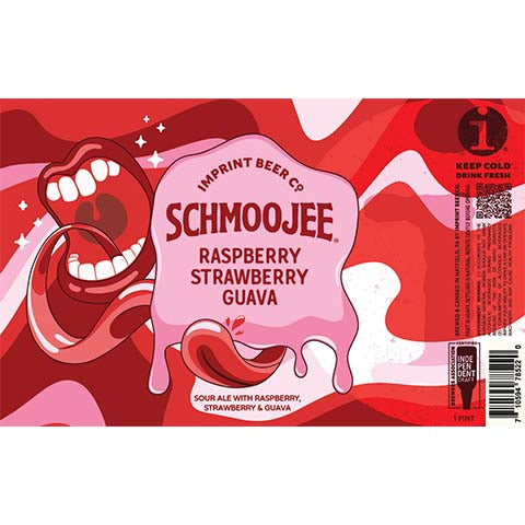 Imprint Schmoojee Raspberry Strawberry Guava Sour Ale by Imprint Beer Company, beer label