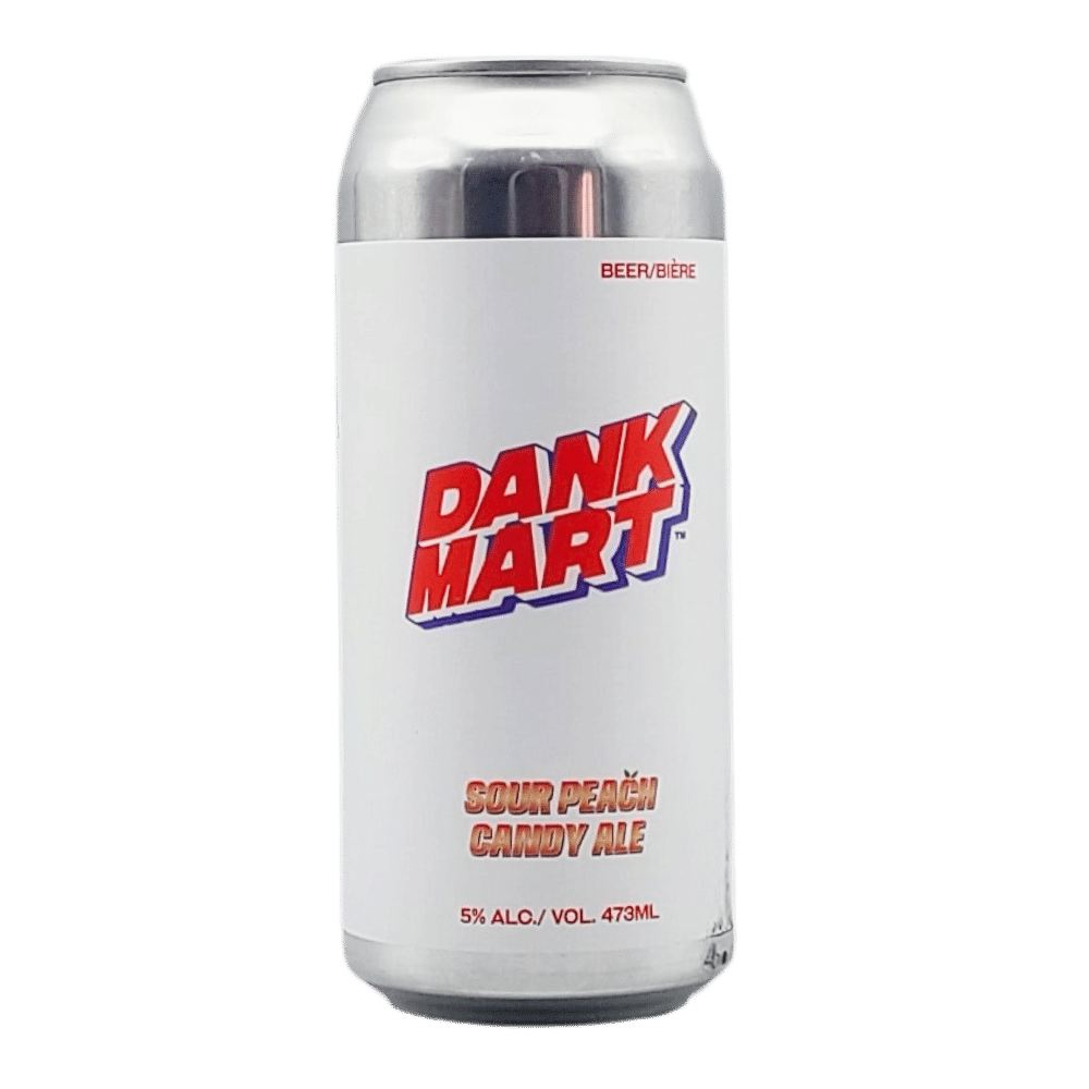 Love Dank Mart - Sour Peach Candy Ale by Strathcona Beer Company, beer label