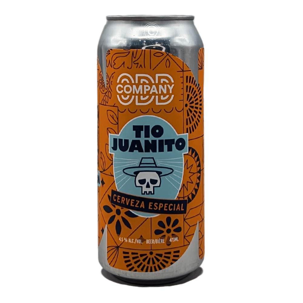 Tio Juanito Cerveza Especial Mexican Lager by Odd Company Brewing, beer label