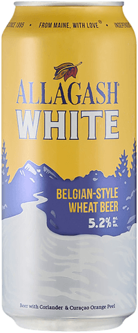 White by Allagash Brewing Company, beer label
