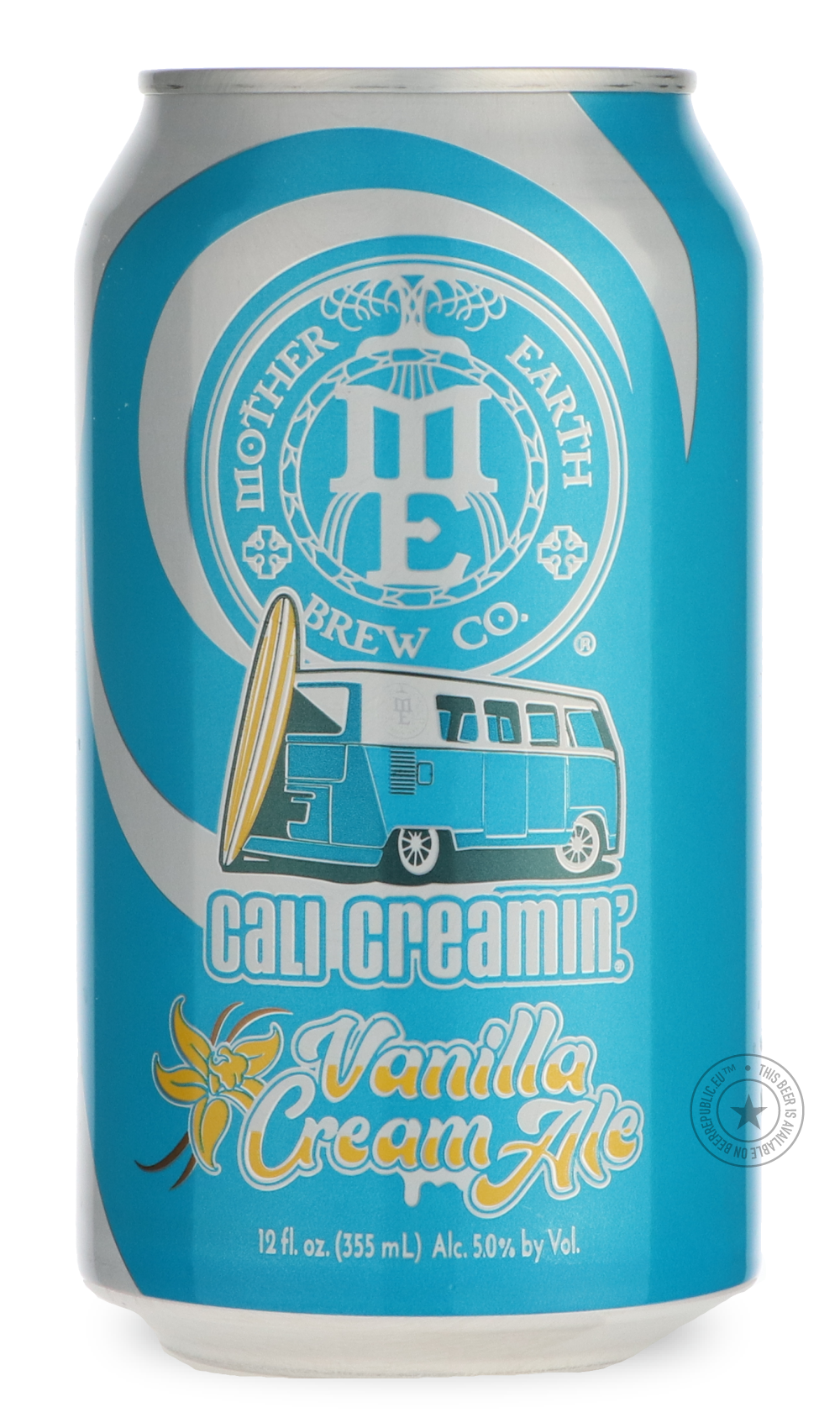 Cali Creamin' Vanilla Cream by Mother Earth Brewing, beer label