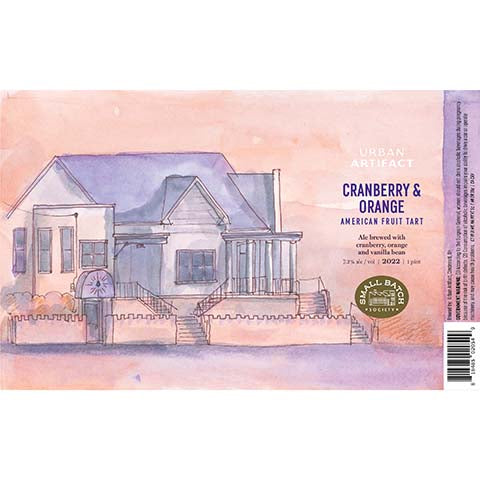 Urban Artifact Cranberry & Orange American Fruit Tart Ale by Urban Artifact, beer label