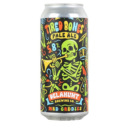 Delahunt/Mad Caddies TIred Bones Pale Ale by Delahunt Brewing Company, beer label