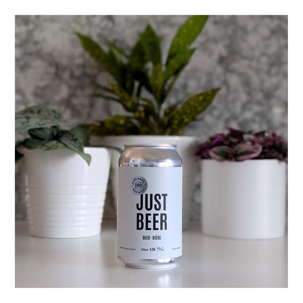Just Beer Lager by Hard Knox Brewing, beer label