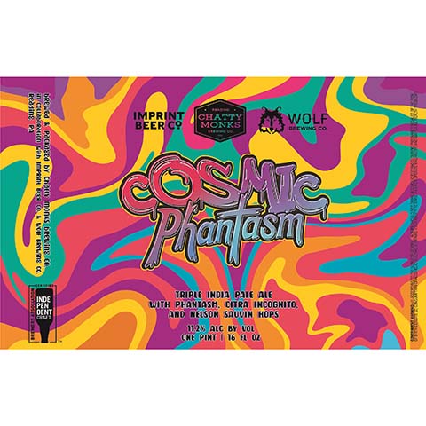 Imprint Cosmic Phantasm TIPA by Imprint Beer Company, beer label