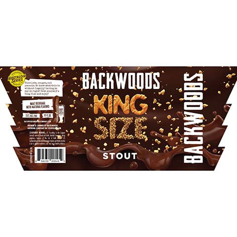 Backwoods King Size Stout by Backwoods Brewing Co., beer label