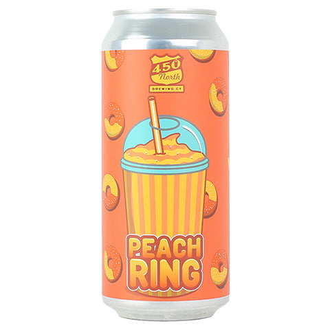 450 North Peach Ring Slushy XL Sour Ale by 450 North Brewing Company, beer label