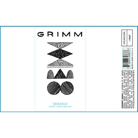 Grimm Crackle IPA by Grimm Artisanal Ales, beer label