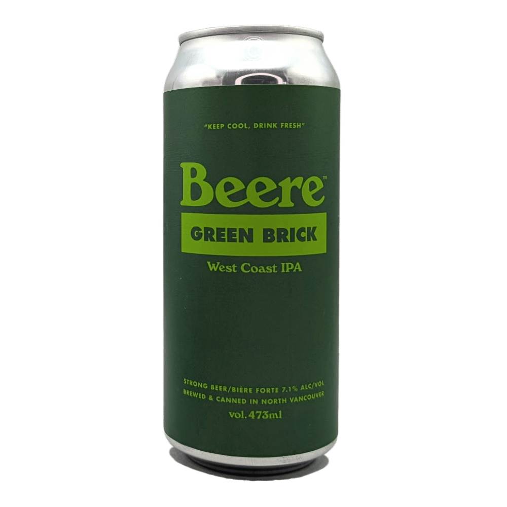 Green Brick West Coast IPA by Beere Brewing Company, beer label