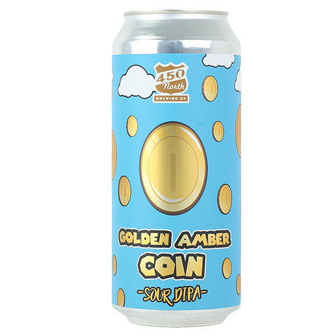 450 North Golden Amber Coin Sour DIPA by 450 North Brewing Company, beer label
