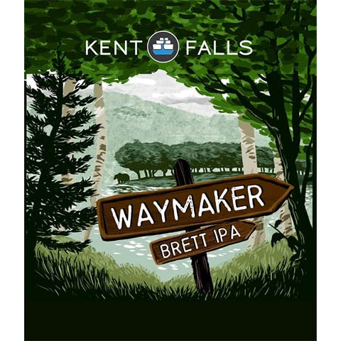 Kent Falls Waymaker Brett IPA by Kent Falls Brewing Company, beer label