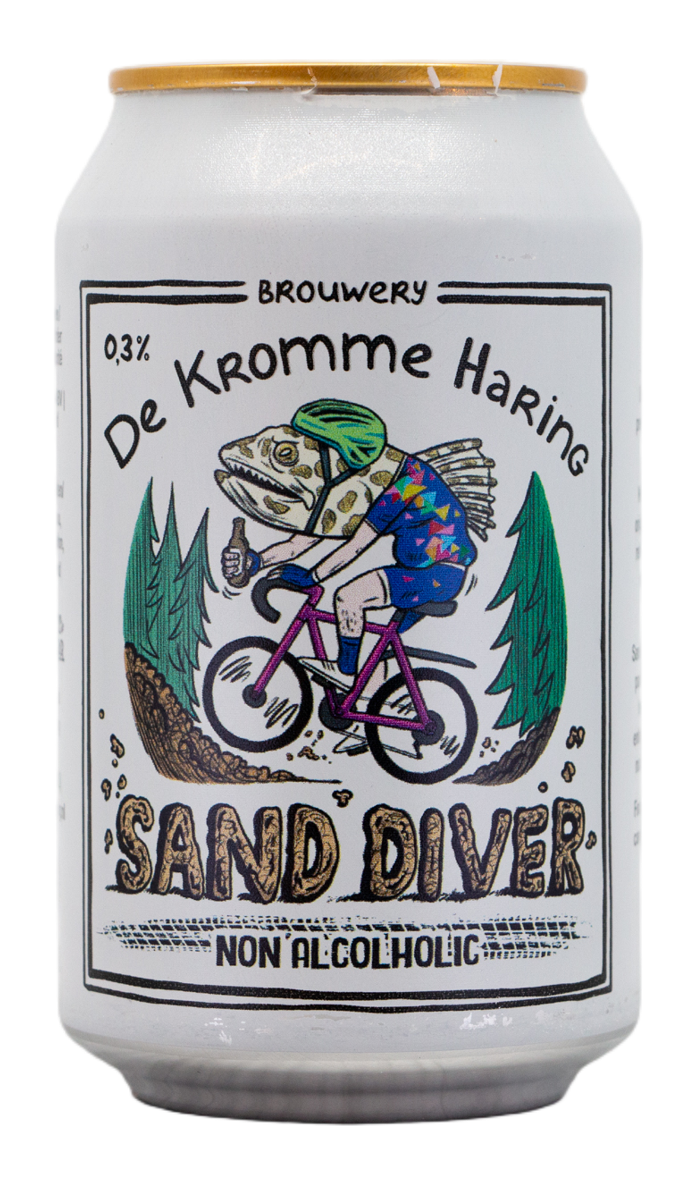 De Kromme Haring Sand Diver 0.3 by De Kromme Haring, beer label