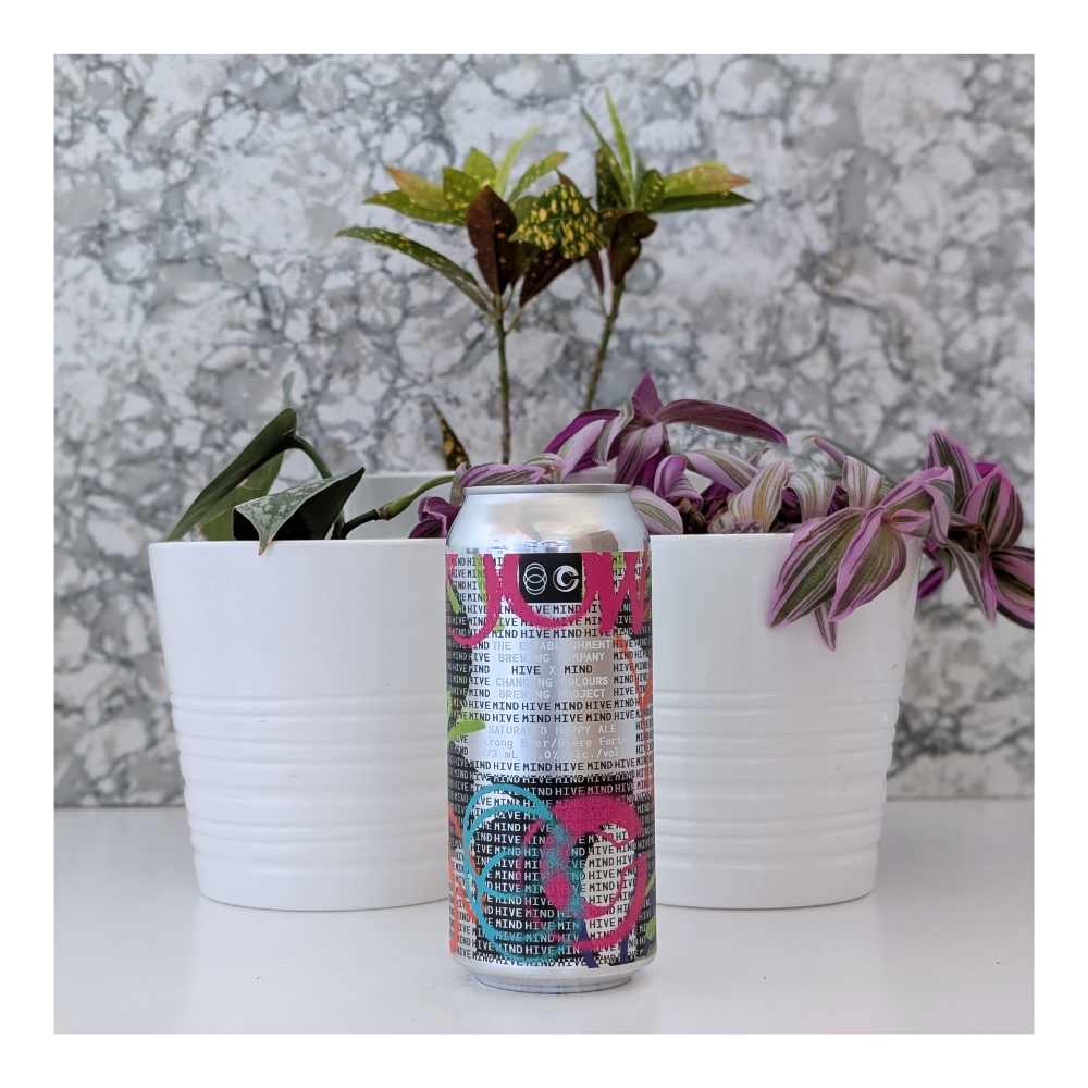 x Changing Colours Hive Mind Hazy IPA by The Establishment Brewing Company, beer label