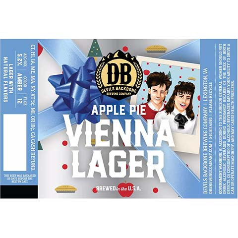 Devil's Backbone Apple Pie Vienna Lager by Devils Backbone Brewing Company, beer label