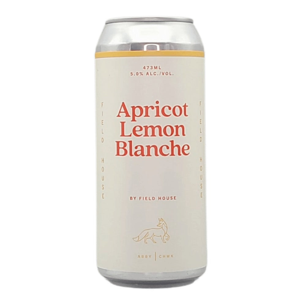 Apricot Lemon Blanche by Field House Brewing Co., beer label