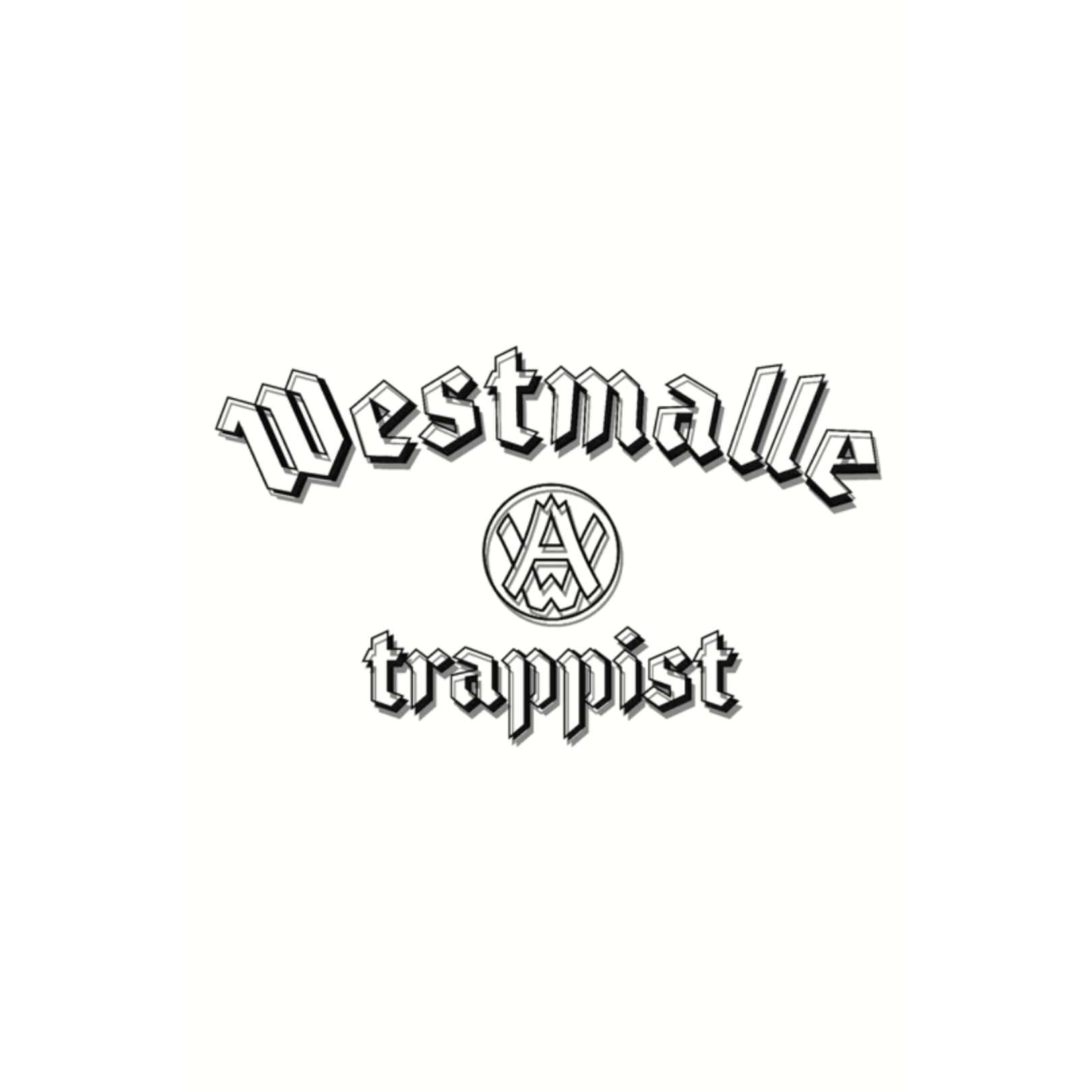 Westmalle Dubbel 100 Jaar 750ml by Westmalle, beer label