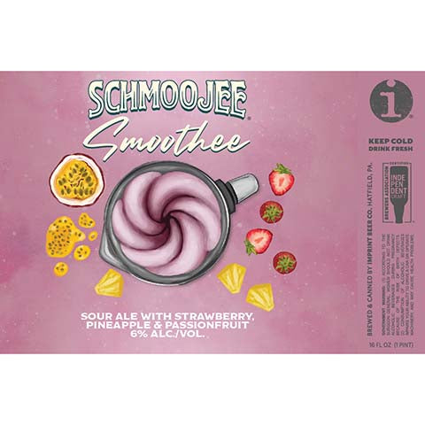 Imprint Schmoojee Smoothee Sour Ale by Imprint Beer Company, beer label