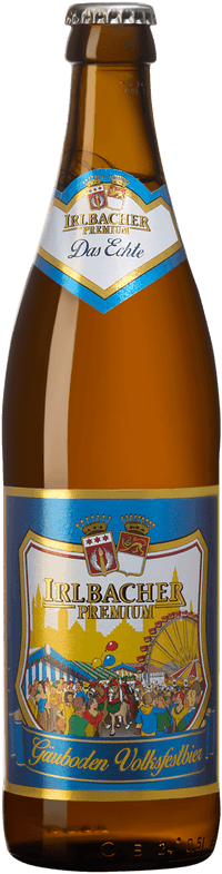 Irlbacher Volksfestbier by Irlbacher Schlossbrauerei, beer label