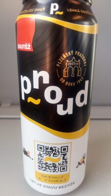 Pivo Proud by Plzeňský Prazdroj, beer label