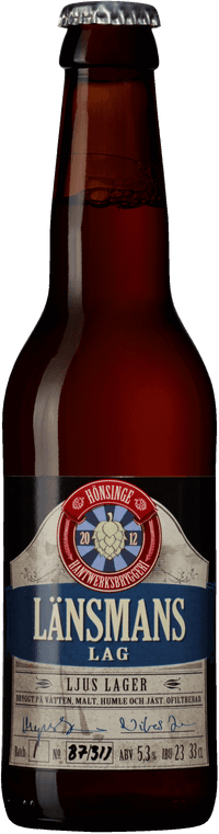 Länsmans Lag Ljus Lager by Hönsinge Hantwerksbryggeri, beer label