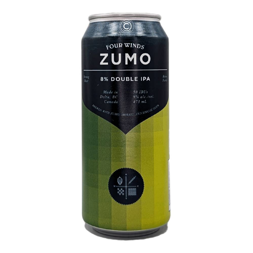 Co. Zumo Double IPA by Four Winds Brewing, beer label