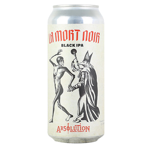 Absolution La Mort Noir Black IPA by Absolution Brewing Co, beer label