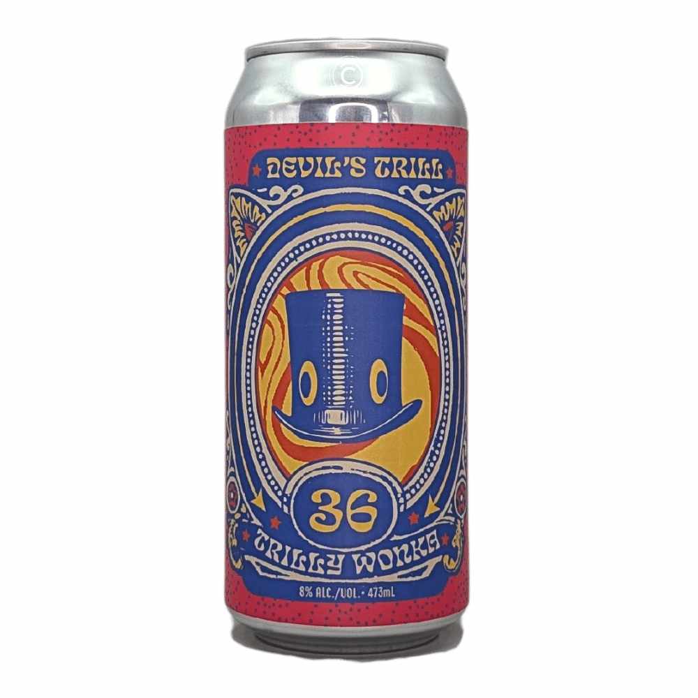 Devil's Trill 36 - Trilly Wonka Imperial Hazy IPA by Blood Brothers Brewing, beer label
