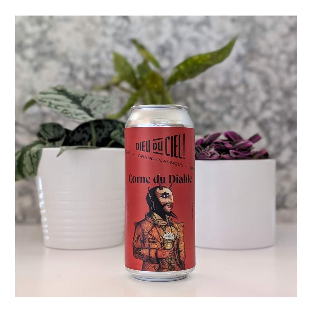 Corne du Diable Red IPA by Brasserie Dieu du Ciel!, beer label