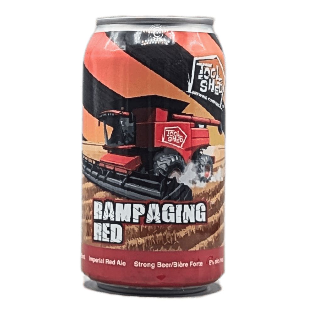 Rampaging Red Red Ale by Tool Shed Brewing Company, beer label