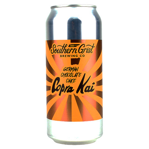Southern Grist German Chocolate Cake Copra Kai Stout by Southern Grist Brewing Company, beer label