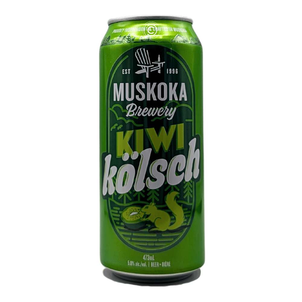 Kiwi Kolsch by Muskoka Brewery, beer label