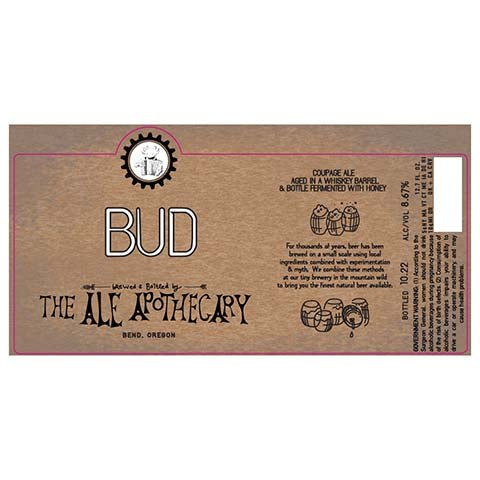 The Ale Apothecary Bud by The Ale Apothecary, beer label