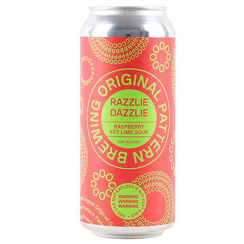 Original Pattern Razzlie Dazzlie Raspberry Key Lime Sour by Original Pattern Brewing Company, beer label