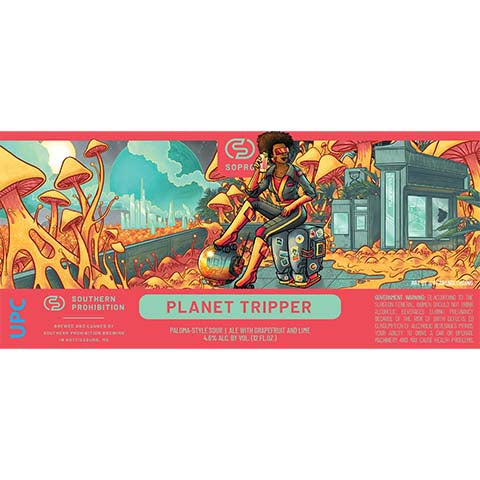 Southern Prohibition Planet Tripper Sour Ale by Southern Prohibition Brewing, beer label
