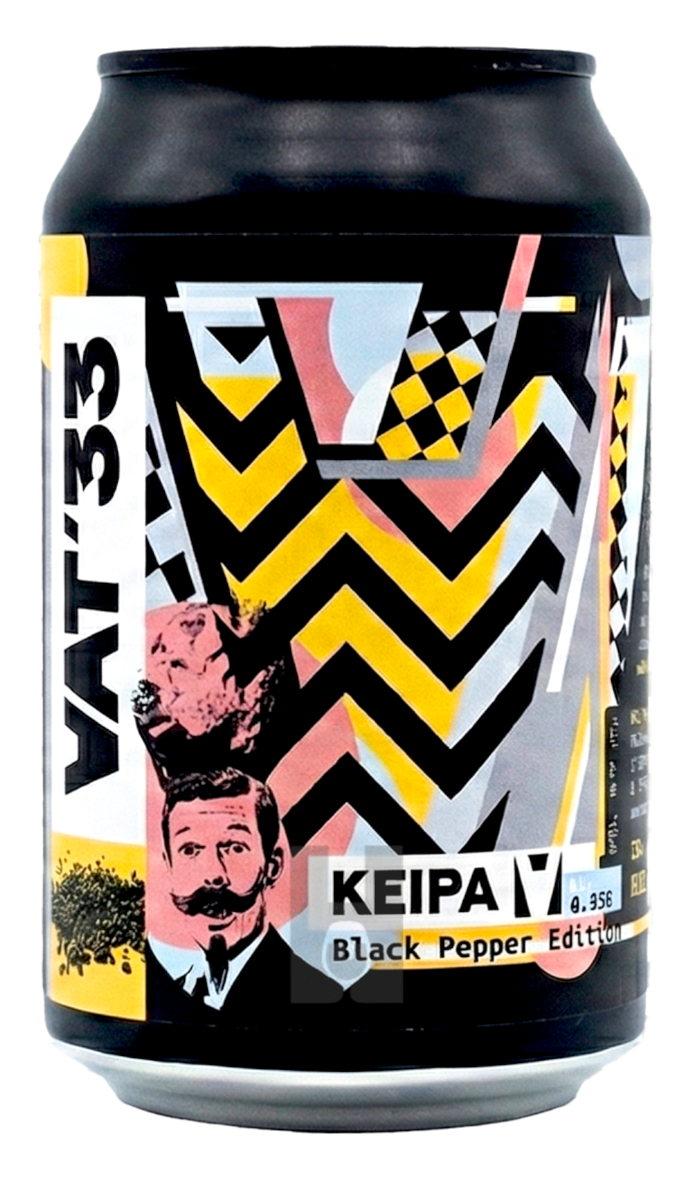 KEIPA - Black Pepper Edition (Non-Alcoholic) by VAT'33, beer label