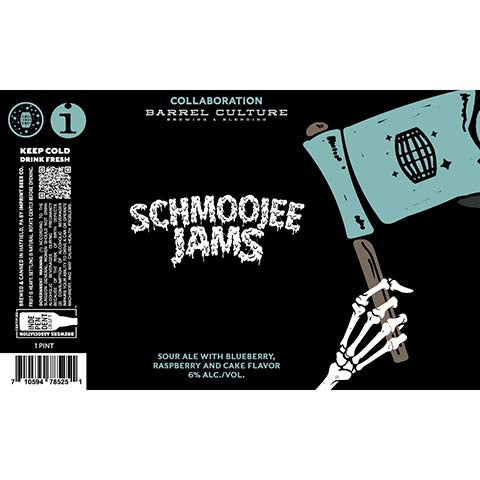 Imprint Beer Schmoojee Jams Sour Ale by Imprint Beer Company, beer label