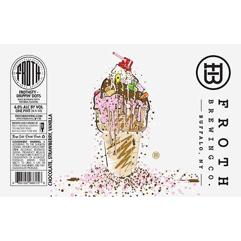 Froth Frothsty Drippin' Dots by Froth Craft Brewery, beer label