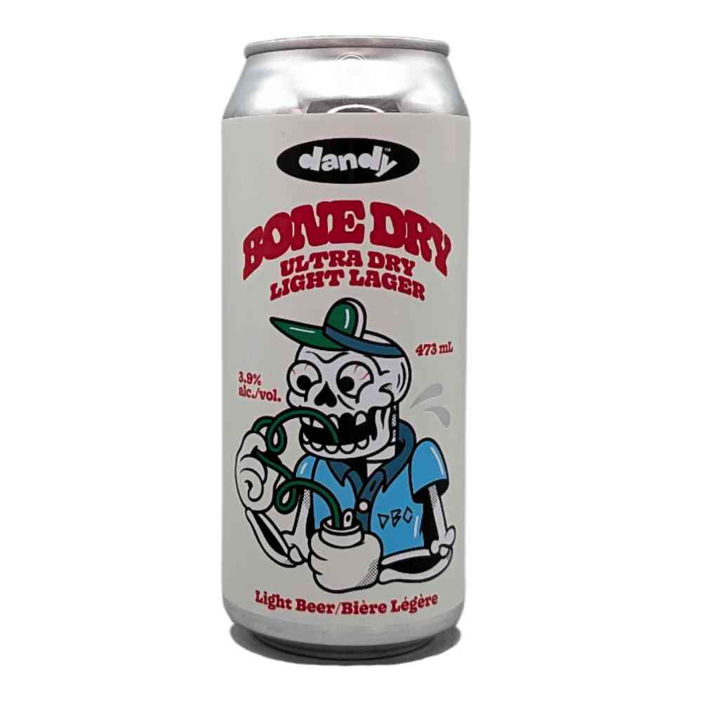 Bone Dry Lager by The Dandy Brewing Company, beer label
