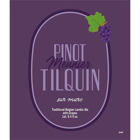 Tilquin Pinot Meunier Tilquin Sur Marc by Twelve Percent Beer Project, beer label
