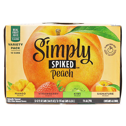 Simply Spiked Peach Variety Pack by Simply Spiked, beer label