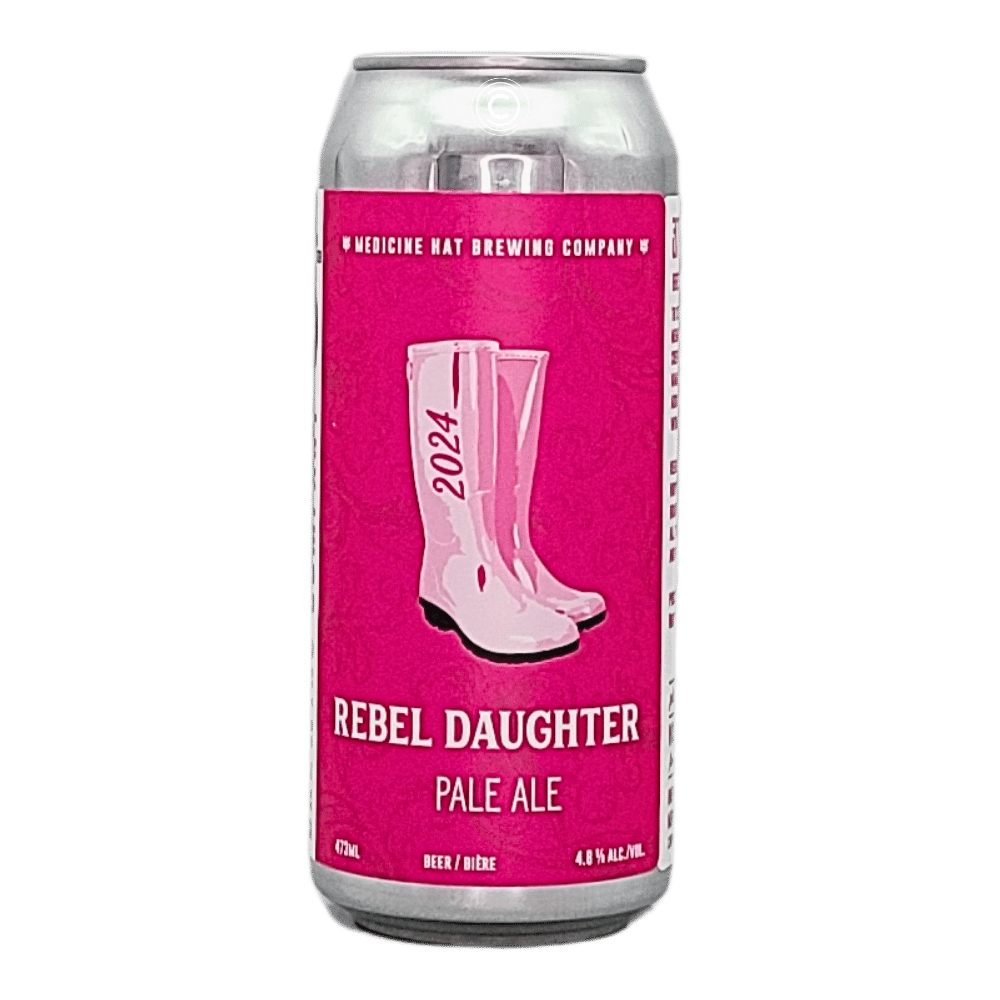 Rebel Daughter Hazy Pale Ale by Medicine Hat Brewing Company, beer label