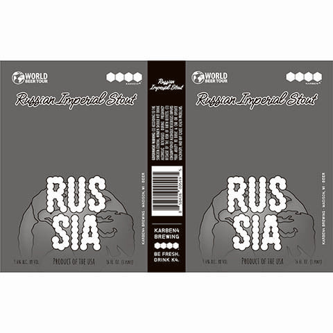 Karben4 Russian Imperial Stout by Karben4 Brewing, beer label