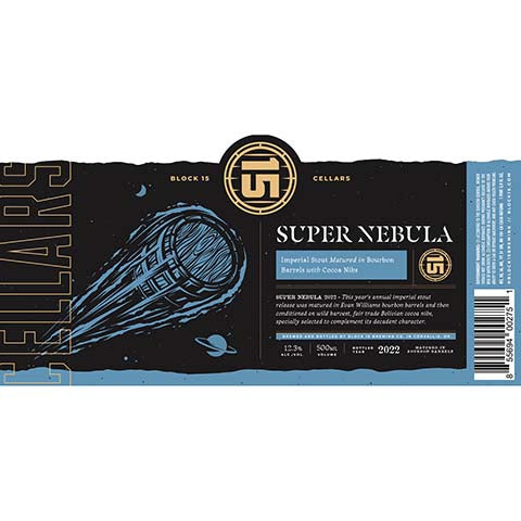 Block 15 Super Nebula Imperial Stout by Block 15, beer label