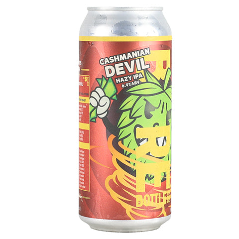 Barebottle Cashmanian Devil Hazy IPA by Barebottle Brewing Company, beer label