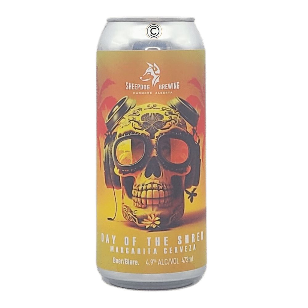 Day of the Shred Margarita Cerveza by Sheepdog Brewing, beer label