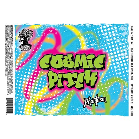 Burley Oak Cosmic Pitch IPA by Burley Oak Craft Brewery, beer label