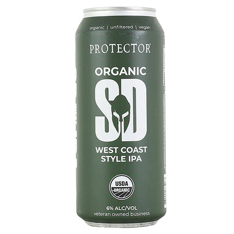 Protector Organic SD West Coast IPA by Protector Brewery, beer label