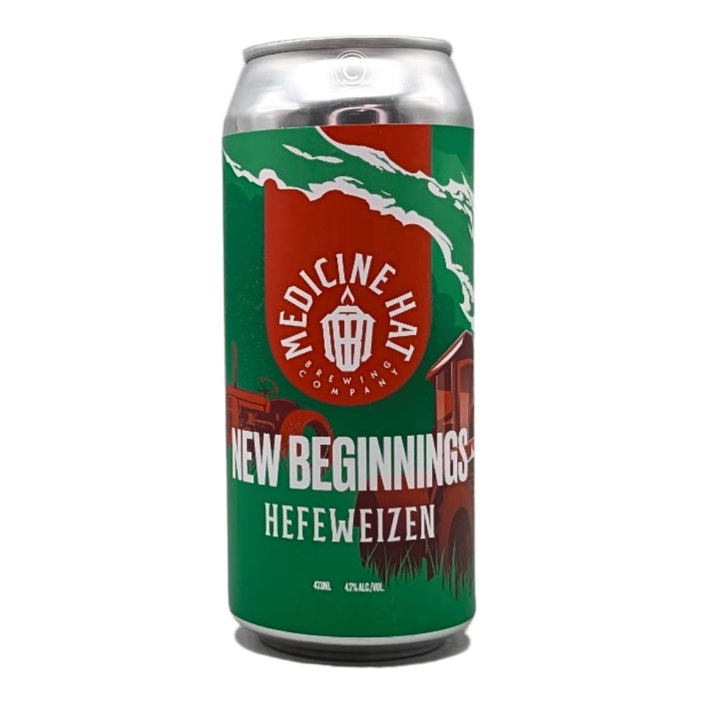 New Beginnings Hefeweizen by Medicine Hat Brewing Company, beer label