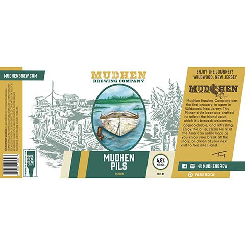 Mudhen Pils Pilsner by Mudhen Brewing Company, beer label