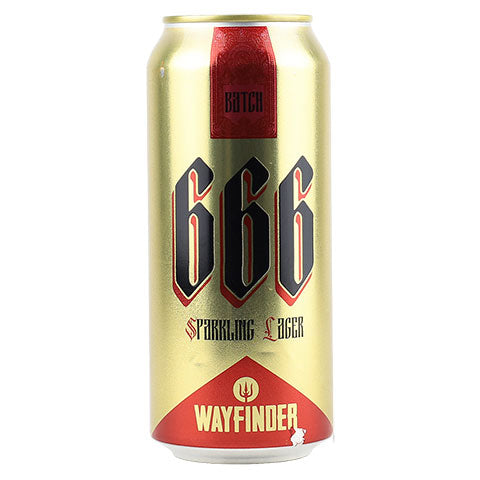Wayfinder Batch 666 Sparkling Lager by Wayfinder Beer, beer label